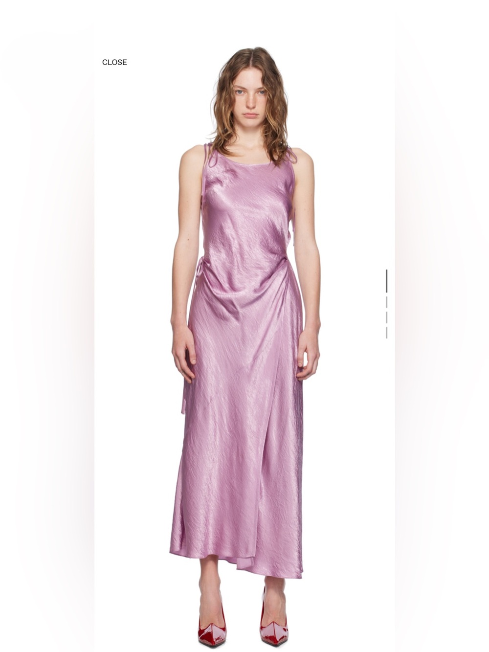 ACNE LAVENDER SLIP DRESS